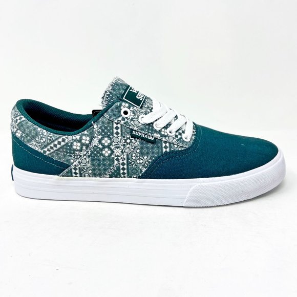 Supra Other - Supra Cobalt Evergreen Print Green White Mens Skateboard Sneakers 05663 304